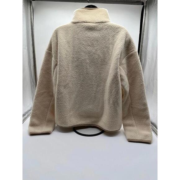 The North Face Women’s Fleece Jacket M Sherpa Cragmont Snap Warm Cream - Picture 2 of 11